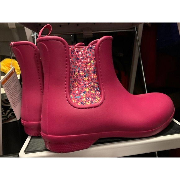 CROCS Shoes - Crocs pink waterproof Rain Boots